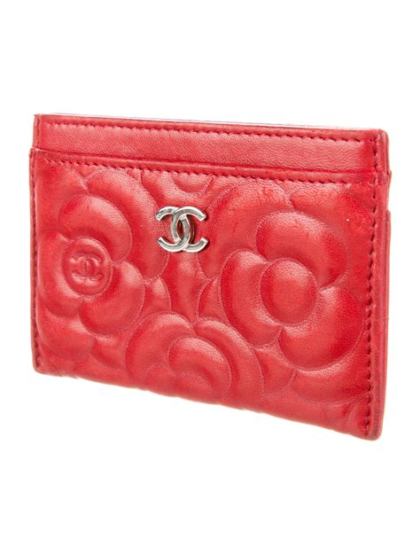 chanel camellia card holder|chanel card holders sale.